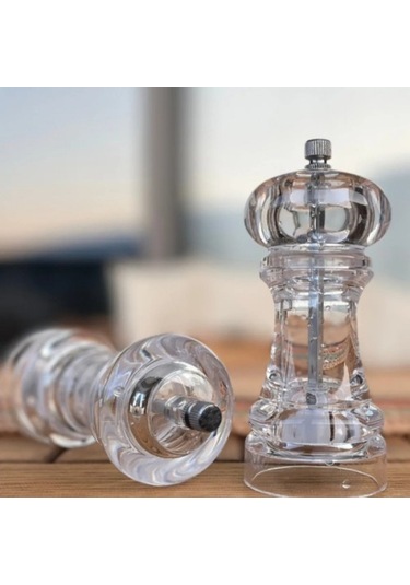 Büro Ev Ofis Mutfağı İçin 18cm Ekstra Akrilik Manuel Öğütücü El Değirmeni Diğer