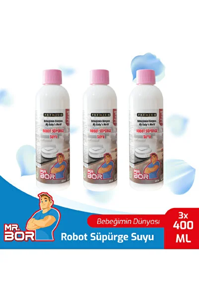 Mr.bor Akıllı Robot Süpürge Suyu 400 Ml.bebeğimin Dünyası X 3 Adet 3’lü Set
