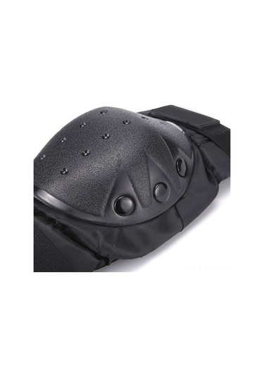 Novahub 4 Parça Koruyucu Ped Seti: Diz & Dirsek Pedleri, Spor İçin Siyah Siyah