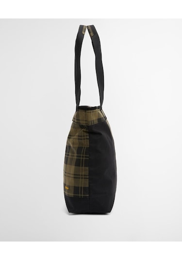 Barbour Mya Patchwork Kol Çantası Bk11 Black/olive Check Siyah