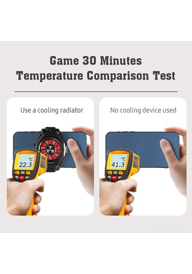 Maiyame Telefon Soğutucu Klip İle Hızlı Kablosuz Şarj - Portatif Fanlı Soğutma, Hafif Ve Sessiz İşlevi