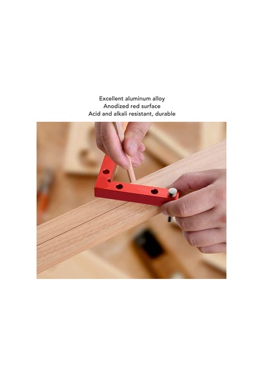 Maiyame Alüminyum Allyumun 90 Derece Konumlandırma Açı Çizgisi, 100x100mm Hassas Tahta Ve Metal İşi İçin Dik Açı Tespit Aracı