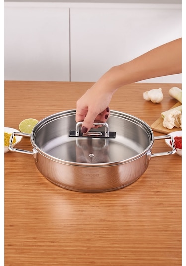 Karaca  Grace İndüksiyon Tabanlı Çelik Karnıyarık Tencere 26 Cm