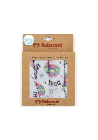 Beberotti 4'lü Müslin Bebek Ağız Bezi 25x25 Cm 102