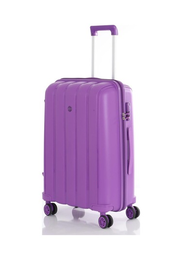 Mçs Polipropilen 3lü Valiz Seti Büyük & Orta & Makyaj V305 S21yy1000078-set 00014 Mor