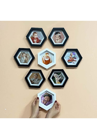 Kişiye Özel 3 Lü Altıgen Çerçeve