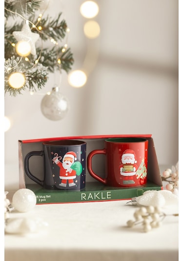 Santa Party 2'li Kupa Seti 250 Cc Renkli