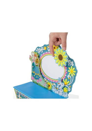 Lisanslı-Doh Vinci Frozen Makyaj Masası Tasarım Seti B5512