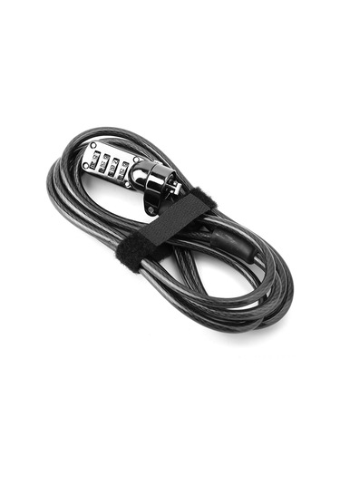 Shineyee 4 Basamaklı Yeniden Ayarlanabilir Kodu, Kaliteli Çelik Tel Ve Çinko Alaşımlı Kilid, 2m Uzunlukta, Bilgisayar/notebook İçin Anti-hırsızlık Kilit