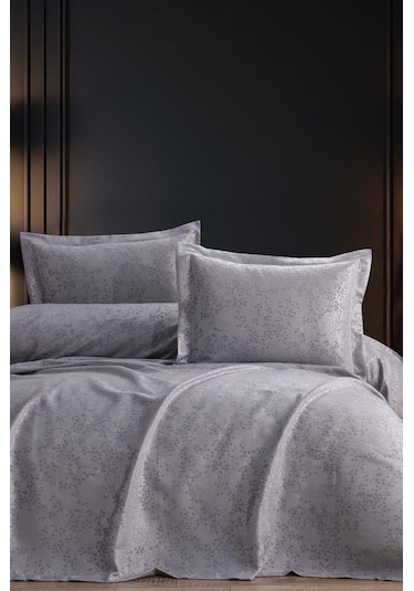 Burçak 2 Parça Tek Kişilik Pike Takımı 180x240 Gri Gri