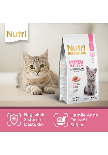 Nutri Feline Somonlu Yavru Kedi Maması 2 KG