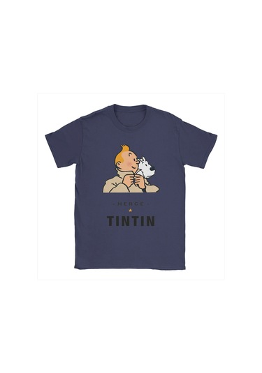 Snapbuy Erkek Tişört Comic Kahramanlar Baskılı Pamuklu Kısa Kollulacivert Lacivert