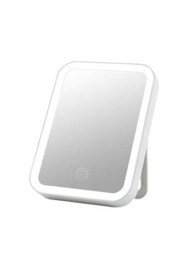 Homyl Yurtlar Yatak Odası Için Masaüstü Led Aynalar Usb Beyaz Beyaz