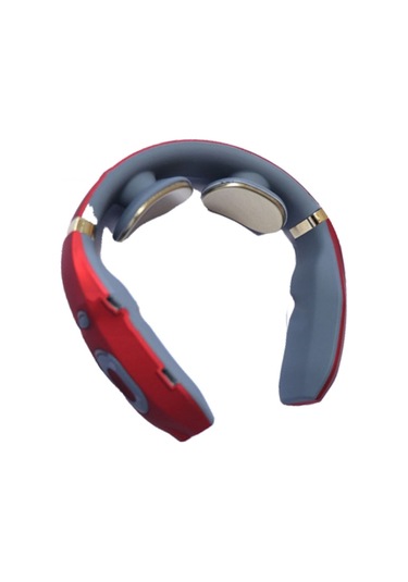 Servikal Omur Masajı Şarj Akıllı Puls Fizyoterapi Aleti Elektromanyetik Titreşim Boyun Koruyucu, Boyut:kırmızı Diğer Çok Renkli