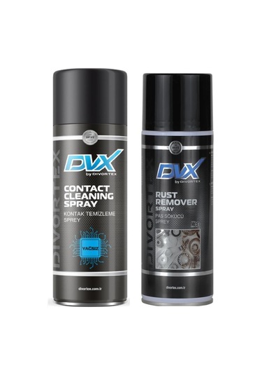 Divortex Yağsız Kontak Temizleme ve Güçlü Pas Sökücü Sprey Seti N11.4158