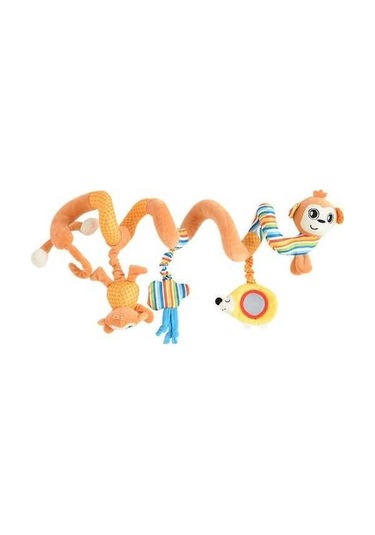 Pazly Yeni Doğan Bebek Rahatlatıcı Oyuncak, Ahşap Çubuklu Kumaş Maymun Figürlü Yatak/araç Süsü