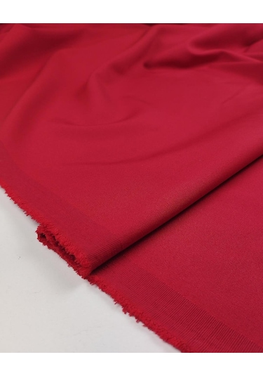 Kırmızı Renkte Krep Kumaş En: 140 Cm-10146 10