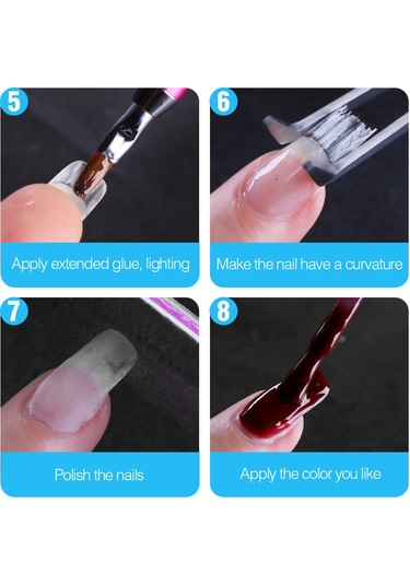 Reedark Profesyonel Fiberglas Tırnak Uzatma Seti - 100/150/200cm Dayanıklı Ve Parlak