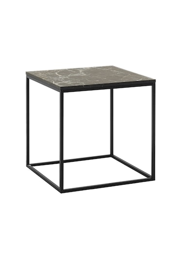 Profile Köşe Sehpa - Mermer Desenli 50x52x50 Cm Gxyxd