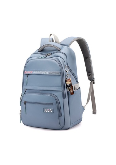 Yifomall Kadınlar İçin Hafif Nylon Sırt Çantası, Özel Tasarım Askılar, Çift Taraflı Cepli, Organize Bölmeli, Okul Ve Günlük Kullanıma Uygun Mavi Rengi Çok Renkli