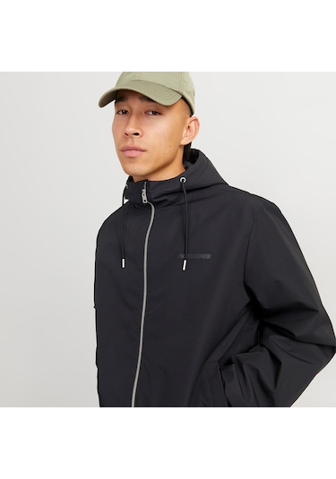 Jack&jones Legacy Light Hood Erkek Siyah Kapüşonlu Ceket Siyah