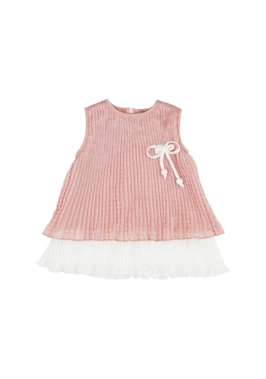 Best Kids Kız Bebek Pilili Elbise 001