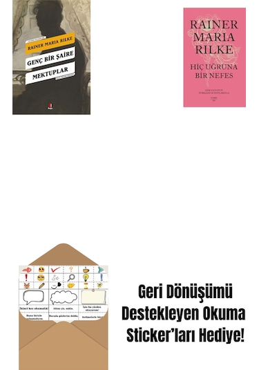 Genç Bir Şaire Mektuplar + Bütün Öyküleri - Rainer Maria Rilke + Okuma Sticker'ları