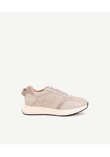 Yargıcı Triko Detaylı Sneakers 25ykay4084x 005 Gri