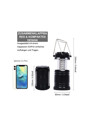 Moveevo Sürdürülebilir Led Kamp Işığı - Su Geçirmez, 100m Işık Menzili, Acil Durum Ve Manavcılık İçin Uygun Çok Renkli