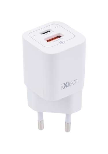 İxtech 33W Akıllı Hızlı Şarj Cihazı Beyaz - IX-HC1