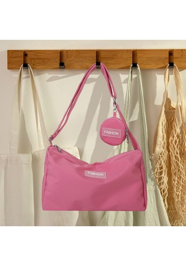 Suntek Kadın Omuzdan Askili Çanta Crossbody Çanta Pembe