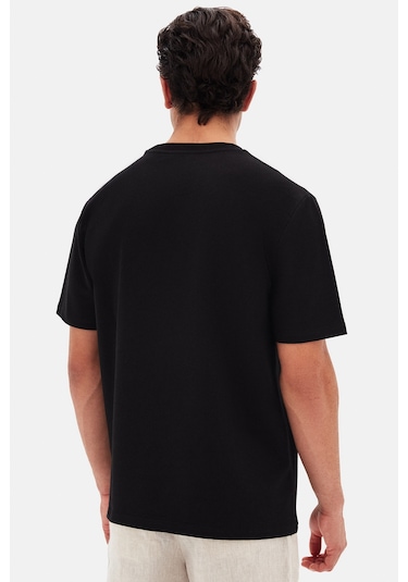 Twn Slim Fit Siyah Baskılı T-shirt 4ec14ort12025 Siyah
