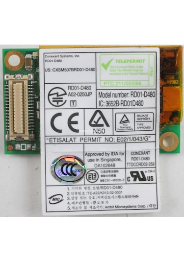 Conexant RD01-D480 56K Laptop Notebook Dahili Modem Card