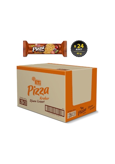 Eti Pizza Kraker Efsane Lezzet 24 x 63 G