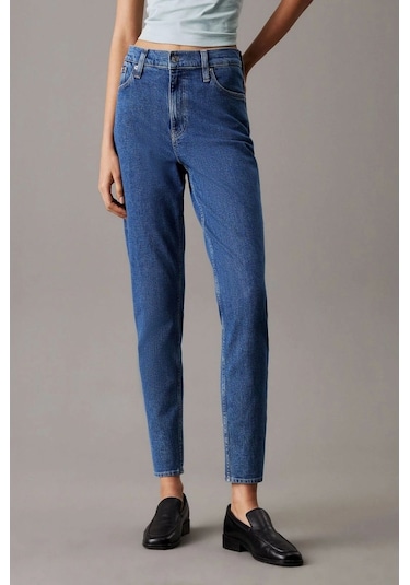 Calvin Klein Mom Jean Denim Kadın Pantolon Denim