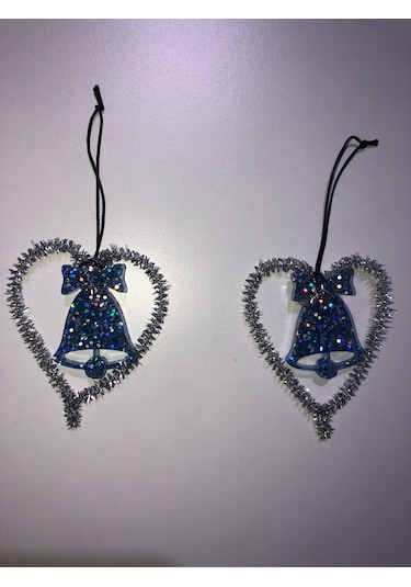 Gümüş Simli Yılbaşı Çam Ağacı Süsü