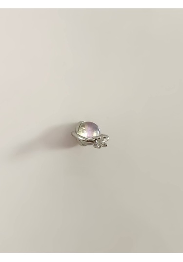 Eva Takı Store Gezegen Yıldız Model Kıkırdak Tragus Helix Piercing Gümüş Renk Küpe Gümüş