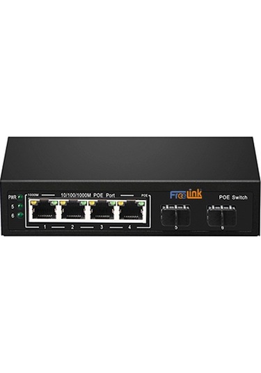 Freelink Frl 4P2S 4 Port Poe 10/100/1000 2Xuplink 65W Switch