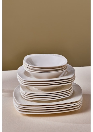 Karaca  Square Bone Salen 57 Parça Yemek Takımı