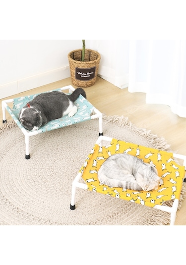 Sunskyy Sunskyy 47x52cm Dört Mevsim Evrensel Çıkarılabilir Ve Yıkanabilir Pet Yatak Pet Yuvası, Stil: Küçük Sarı Arka Plan Eşkenar Dörtgen Diğer