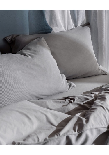 Marly Tek Kişilik %100 Pamuk Penye Lastikli Nevresim Takımı - Gri 8684427198940 Gri