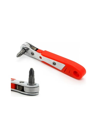 Leasetake Mini Cırcır Anahtarı İki Yönlü Ayarlama Toplu Uzatma Çubuğu Tornavida Matkap Aletleri İçin Uygun