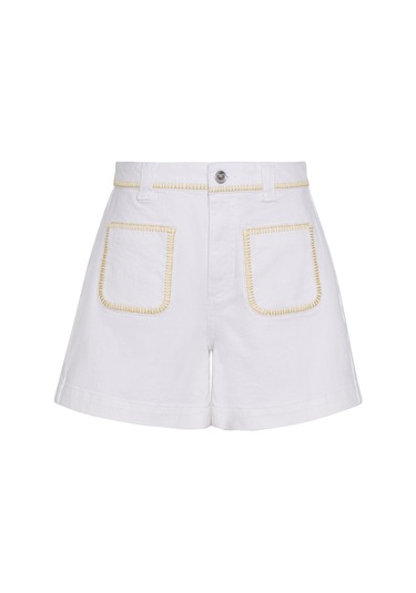 Yargıcı Regular Yüksek Bel Bermuda/şort 26ykbr8022x 002 Beyaz