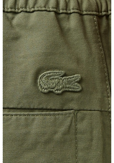 Lacoste Men's Relaxed Fit Bermuda Shorts Khaki Erkek Rahat Kesim Bermuda Şort Haki