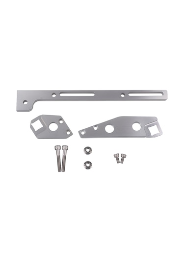 Youmex Alüminyum Gaz Kelebeği Kablo Braketi Seti - Metal Emme Manifoldu İçin, Gümüş Renk, 26x4.5x4cm