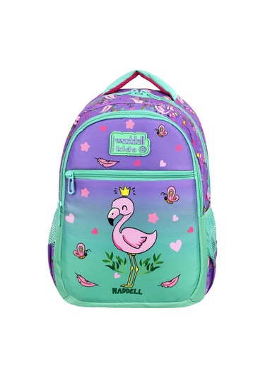 Waddell İlkokul Sırt Çantası ve Beslenme Çantası Flamingo Su Yeşili-Lila