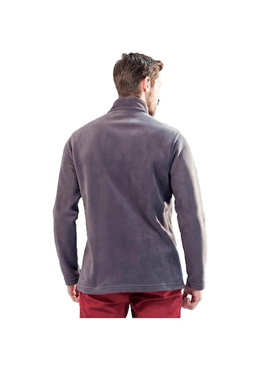 Şensel, Erkek Polar Mont, Koyu Gri -99E432- Fermuarlı, Cepli