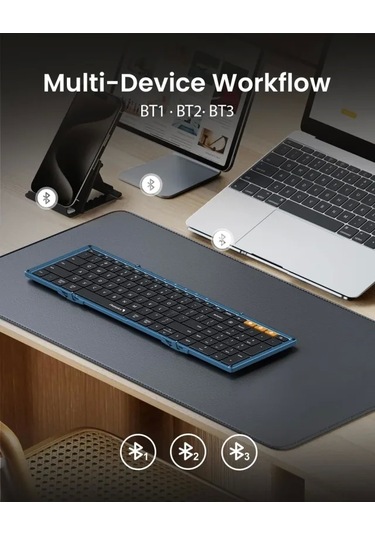 Protoarc Katlanabilir Bluetooth Klavye Dark Blue