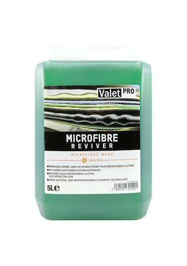 Valet Pro Microfibre Reviver Mikrofiber Bez Yıkama Şampuanı 5Lt.