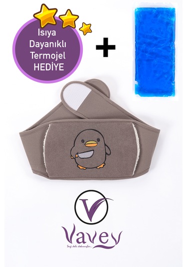 Regl Sıcak Su Torbası Kemeri Kahverengi + Termojel